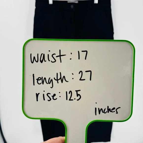 Everlane Cropped Straight Leg Denim Black Size 14 High Rise Stretch Minimalist - Picture 7 of 8